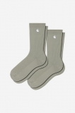 Carhartt Madison Pack Socks - Shady Green / White + Shady Green / White