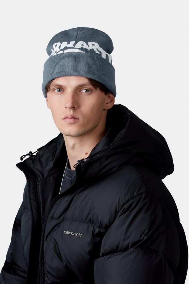 Carhartt Cut Out Beanie - Icesheet / White