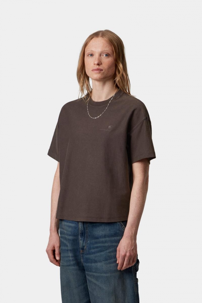 Carhartt S/S Lambert T-Shirt - Tobacco, Moon wash