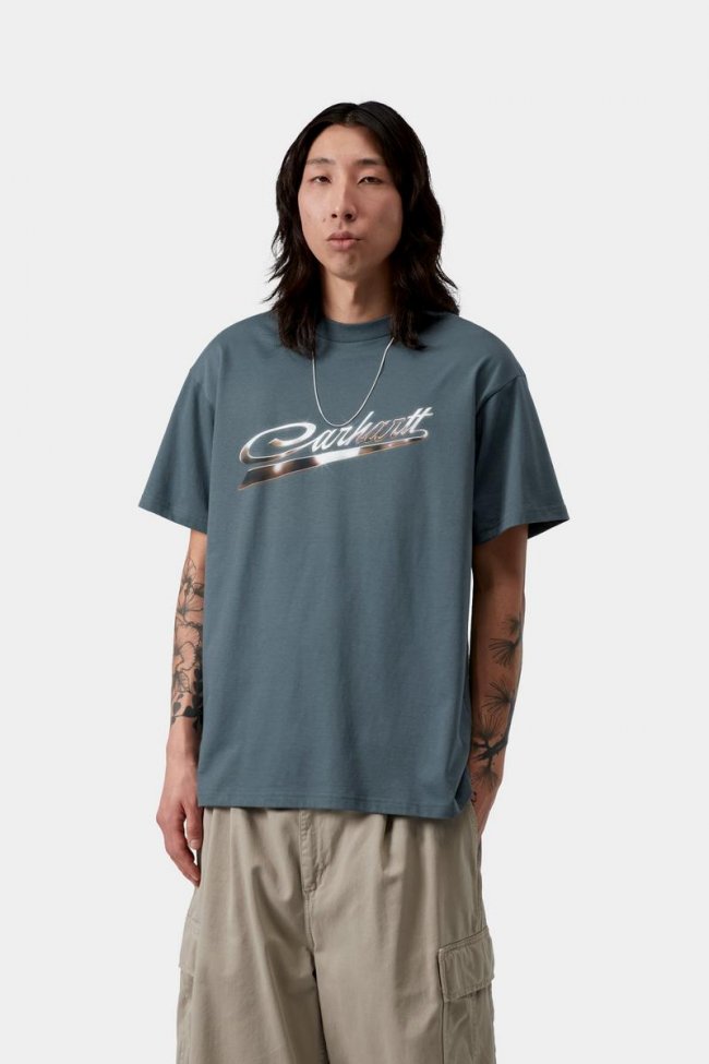 Carhartt S/S Vroooom T-Shirt - Office Blue