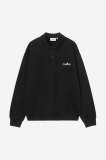 Carhartt WIP Label Polo Sweatshirt - Black