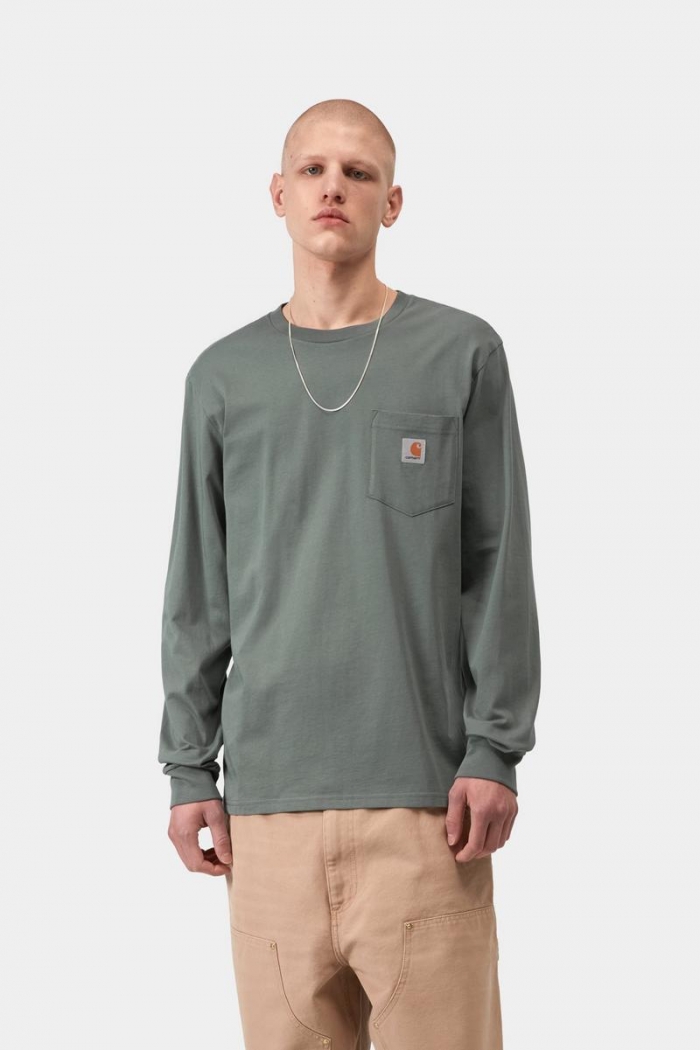 Carhartt L/S Pocket T-Shirt - Velvet Green