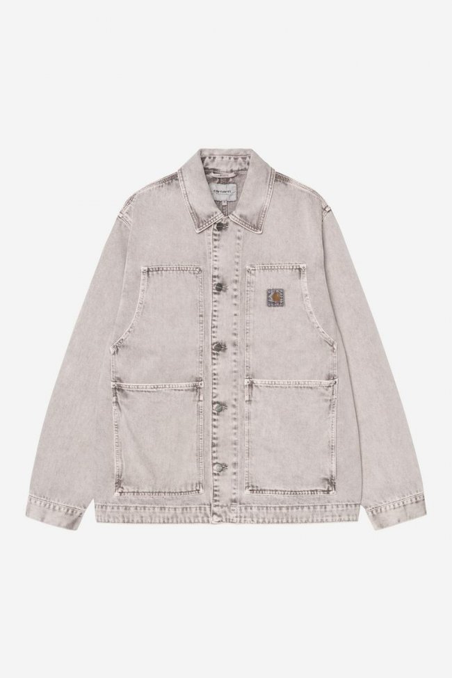 Carhartt OG Double Front Jacket - Shale, Chalk wash
