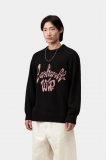 Carhartt Chedda Sweater - Black / Glassy Pink Carhartt Chedda Sweater - Black / Glassy Pink