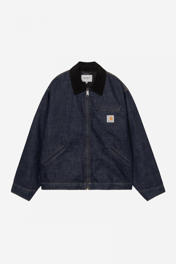 Carhartt OG Detroit Jacket - Blue / Black, Rinsed