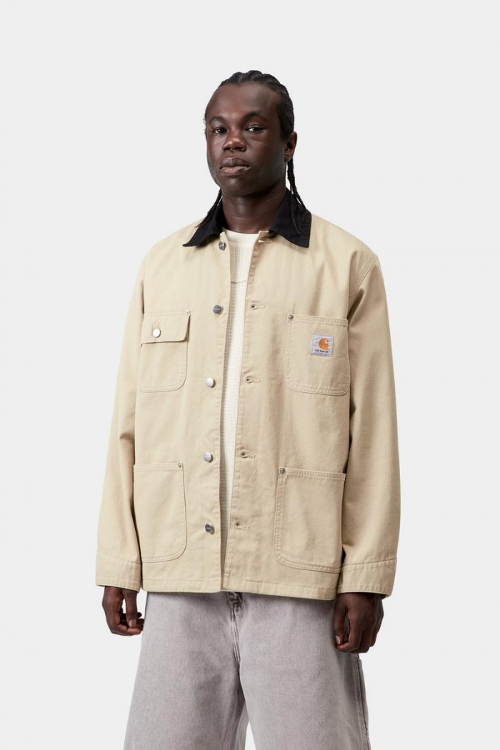 Carhartt OG Chore Coat - Barchan / Black, Rinsed