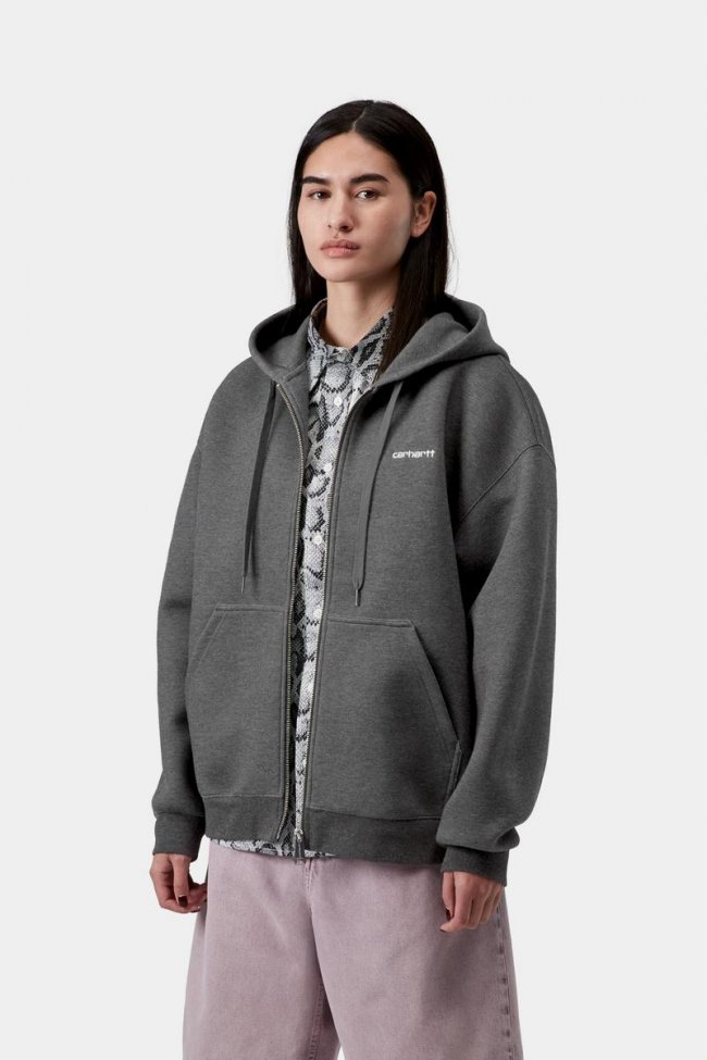 Carhartt Hooded Alda Jacket - Black / White