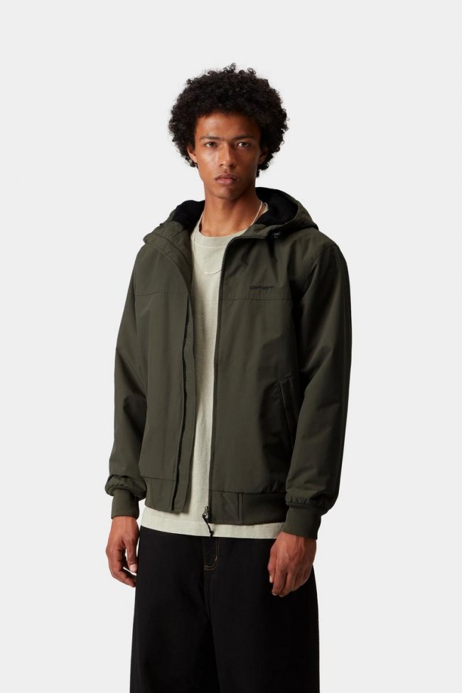 Carhartt Hooded Sail Jacket - Cypress / Black