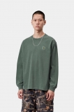Carhartt L/S Vista T-Shirt - Dark Scarab, Garment dyed Carhartt L/S Vista T-Shirt - Dark Scarab, Garment dyed
