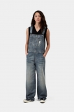 Carhartt Bib Overall Straight - Blue, Worn used wash Carhartt Bib Overall Straight - Blue, Worn used wash