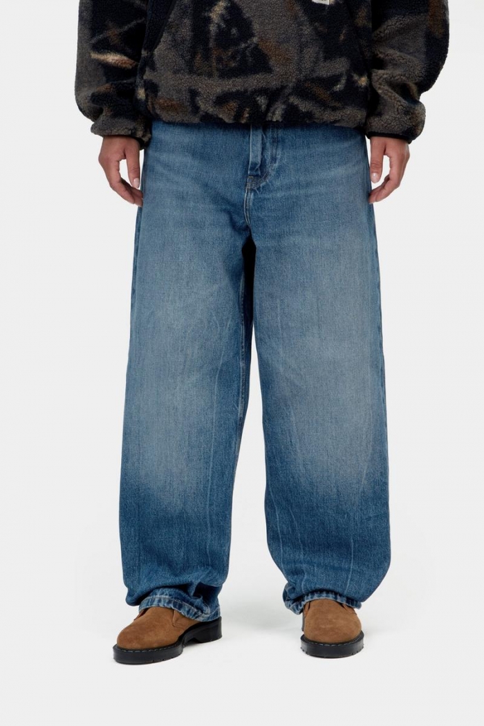 Carhartt Brandon Pant - Blue, Marble used wash