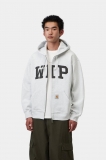Carhartt Hooded WIP Sweat Jacket - Ash Heather, Stone washed Carhartt Hooded WIP Sweat Jacket - Ash Heather, Stone washed