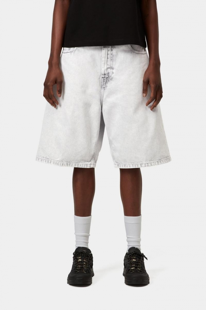 Carhartt Brandon Short - Black, Chalk wash
