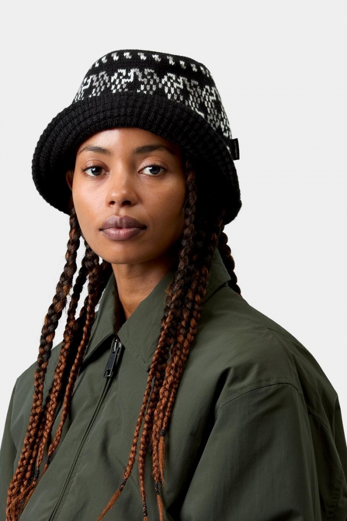 Carhartt Bricky Man Knitted Bucket Hat - Black