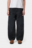 Carhartt Brandon Double Knee Pant - Black, Grind wash Carhartt Brandon Double Knee Pant - Black, Grind wash