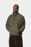 Carhartt Edmore Half Zip Sweat - Cypress / Black
