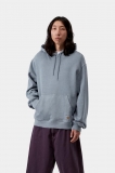 Carhartt Hooded Torion Sweatshirt - Office Blue, Grind wash