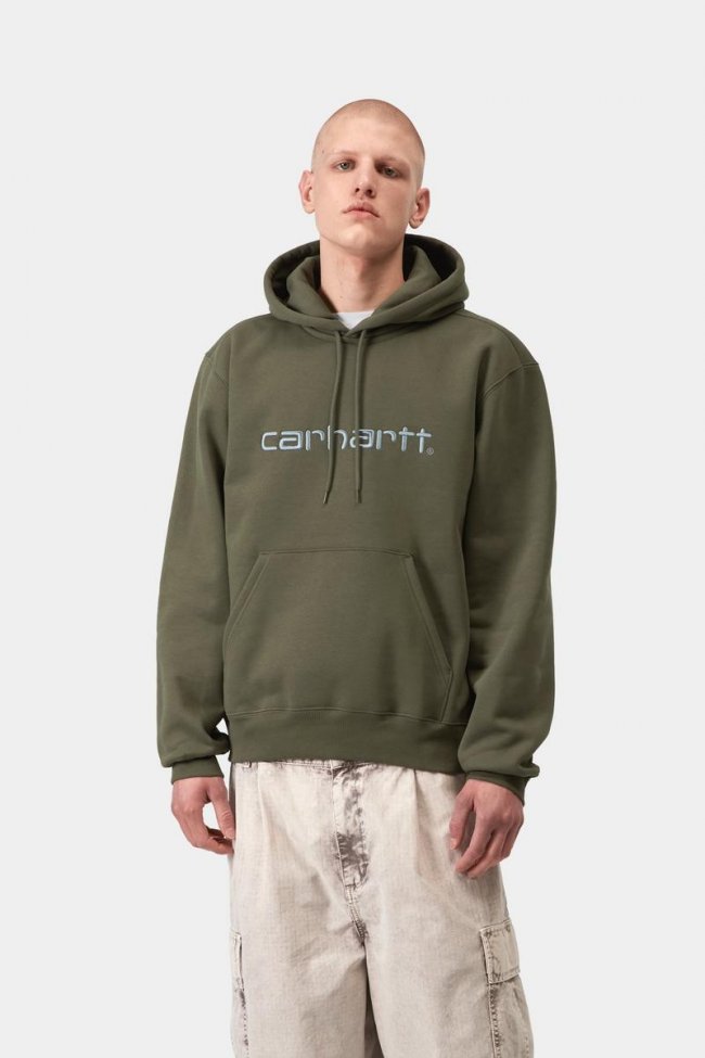 Carhartt Hooded Carhartt Sweatshirt - Leaf / Tourmaline