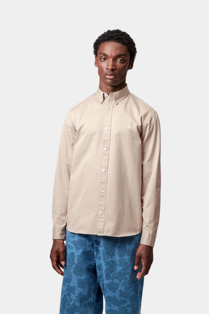 Carhartt L/S Madison Shirt - Fleur De Sel / Wax