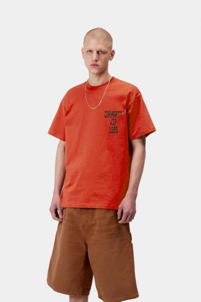 Carhartt S/S Blocks T-Shirt - Oxide Red
