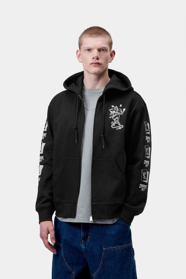 Carhartt Hooded Playing Cards Jacket - Black