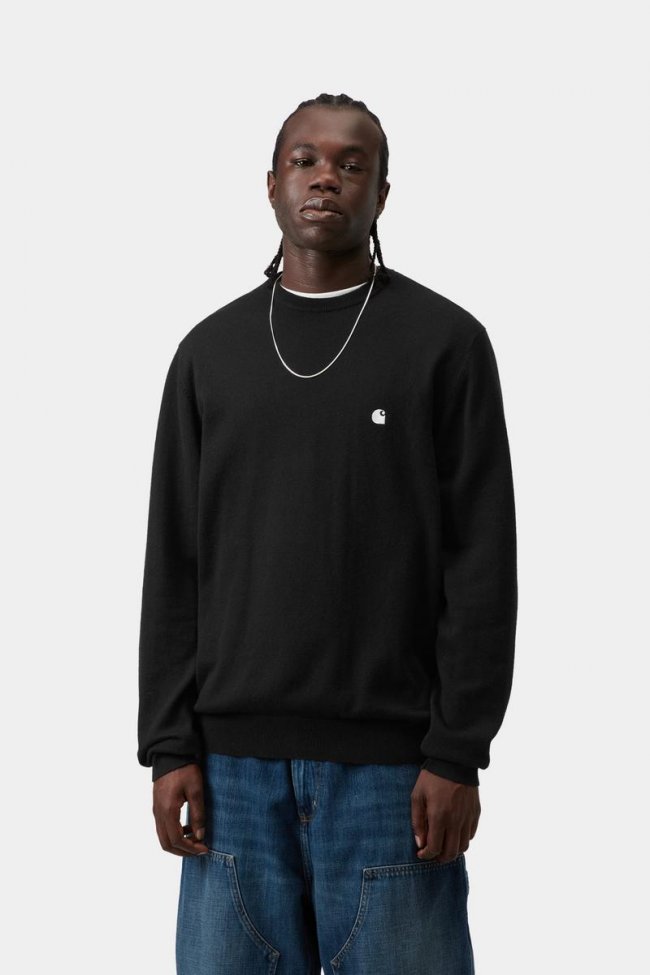 Carhartt Madison Sweater - Black / White