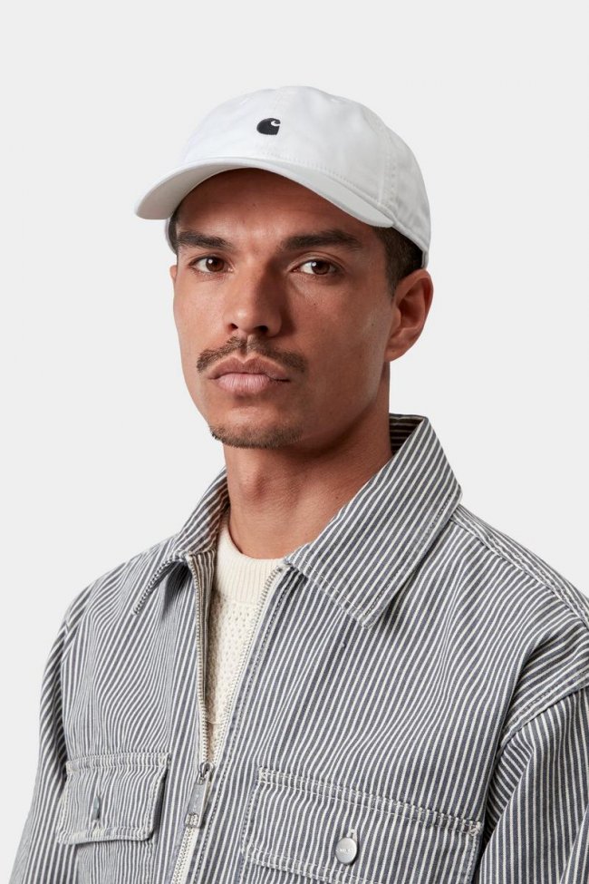 Carhartt Madison Logo Cap - White / Black