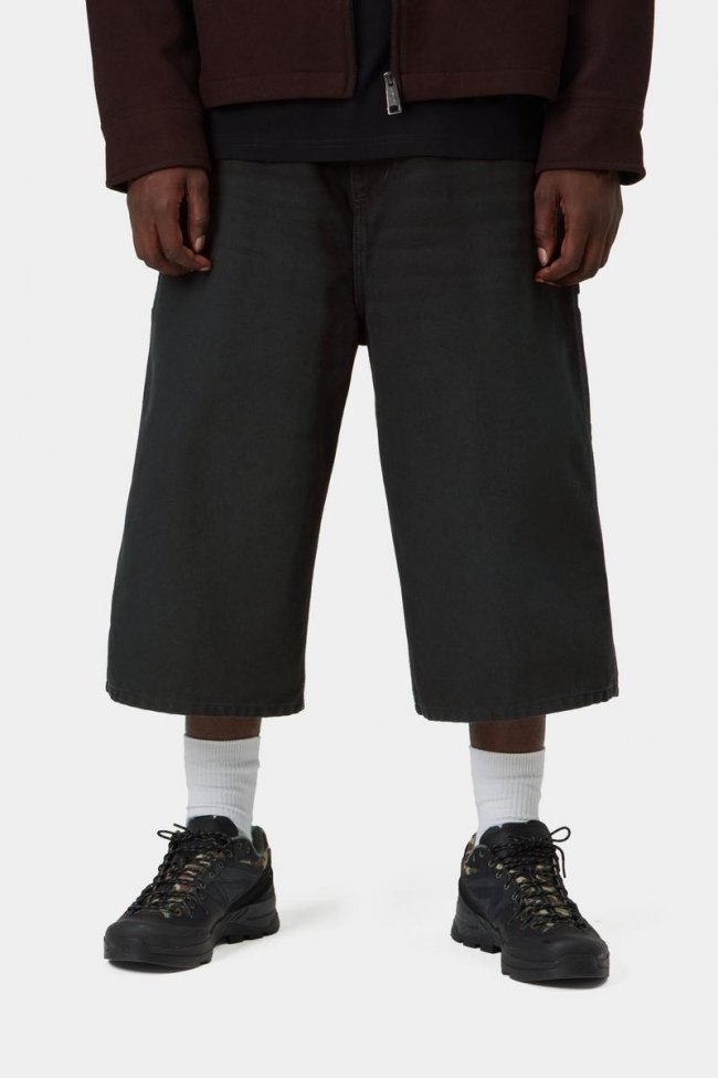 Carhartt OG Single Knee Short (Long) - Black, Stone canvas Carhartt OG Single Knee Short (Long) - Black, Stone canvas