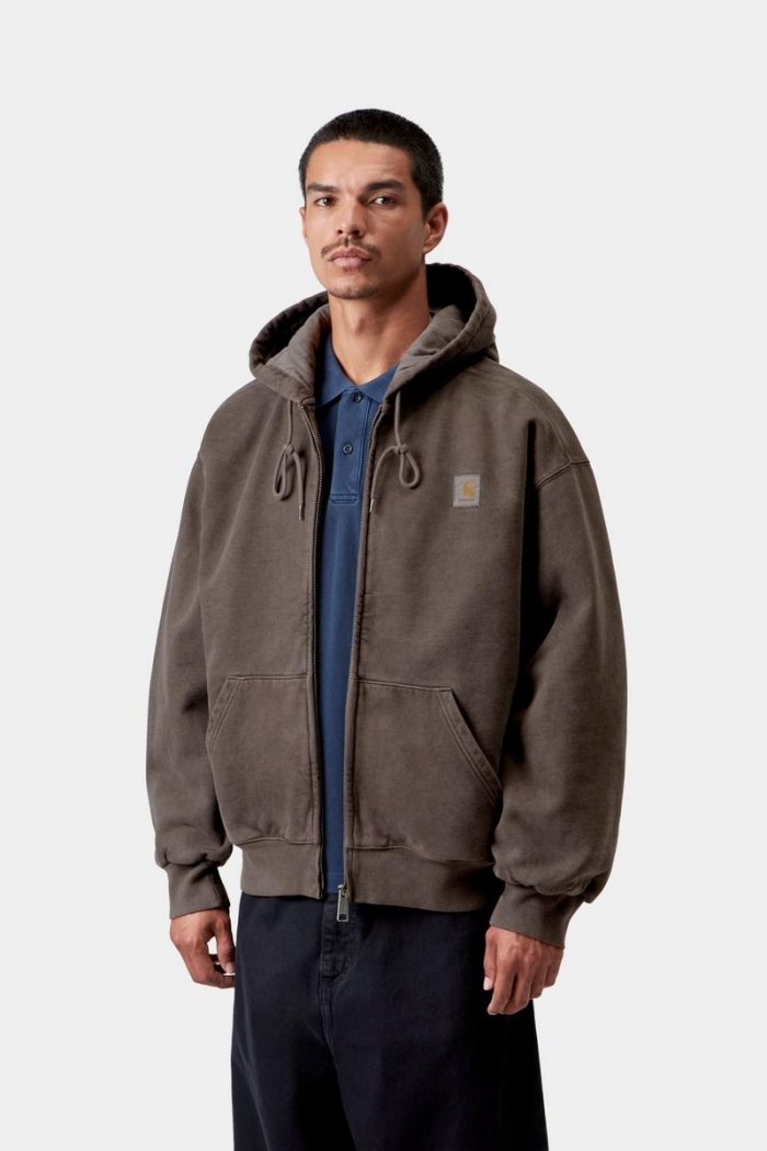 Carhartt Hooded Vista Jacket - Tobacco, Garment dyed