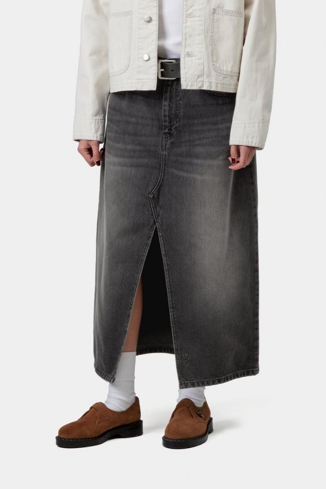 Carhartt Brandon Skirt - Black, Grind wash