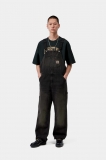 Carhartt Bib Overall - Black, Tobacco used wash
