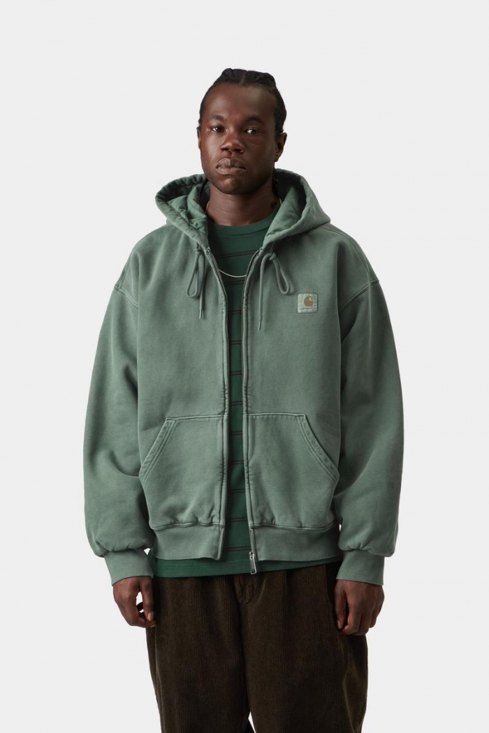 Carhartt Hooded Vista Jacket - Dark Scarab, Garment dyed