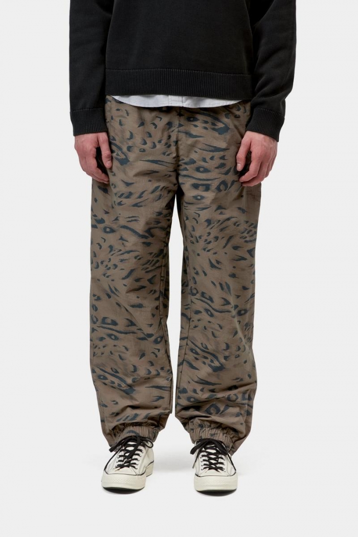 Carhartt Travon Pant - Duck Feather Print, Cypress / Black
