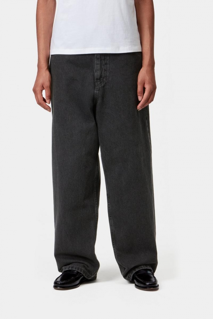 Carhartt Brandon Pant - Black, Stone washed