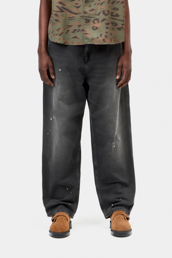 Carhartt OG Single Knee Pant - Black, Destroy wash, splatter