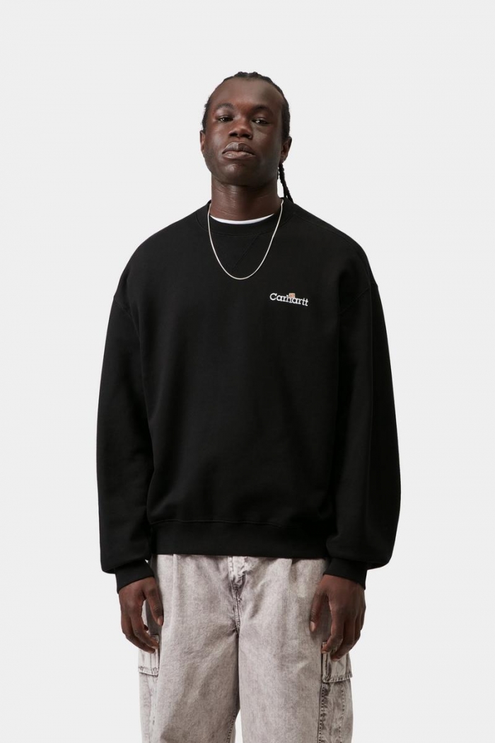 Carhartt WIP Label Sweatshirt - Black