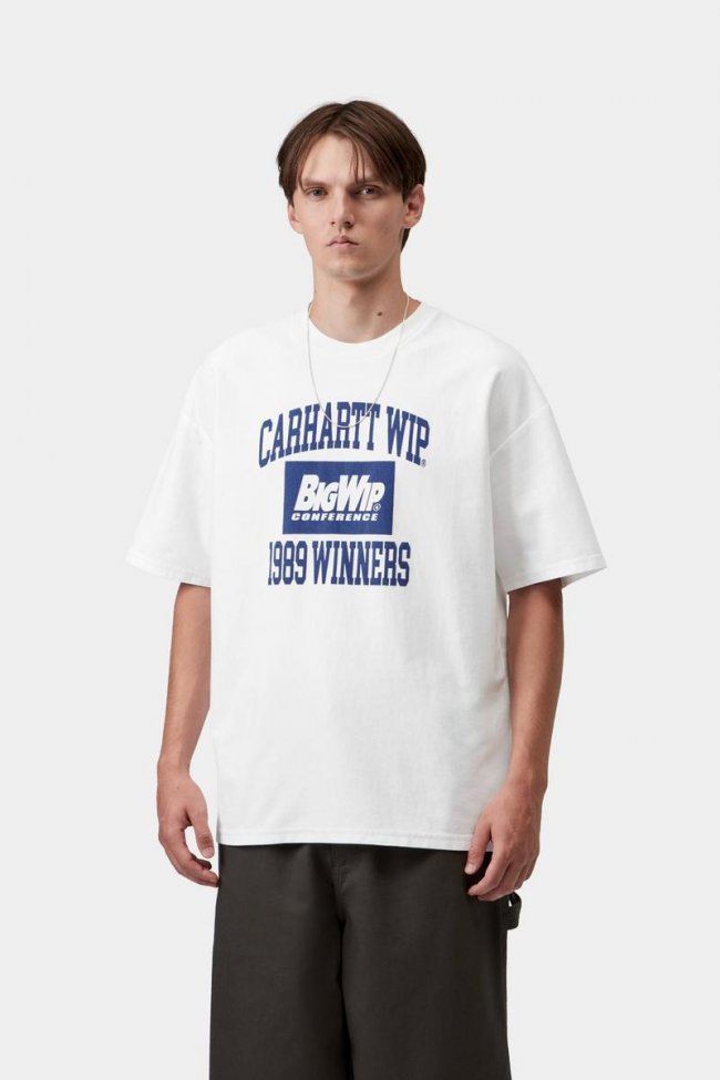 Carhartt S/S 1989 Winners T-Shirt - White, Heavy stone wash