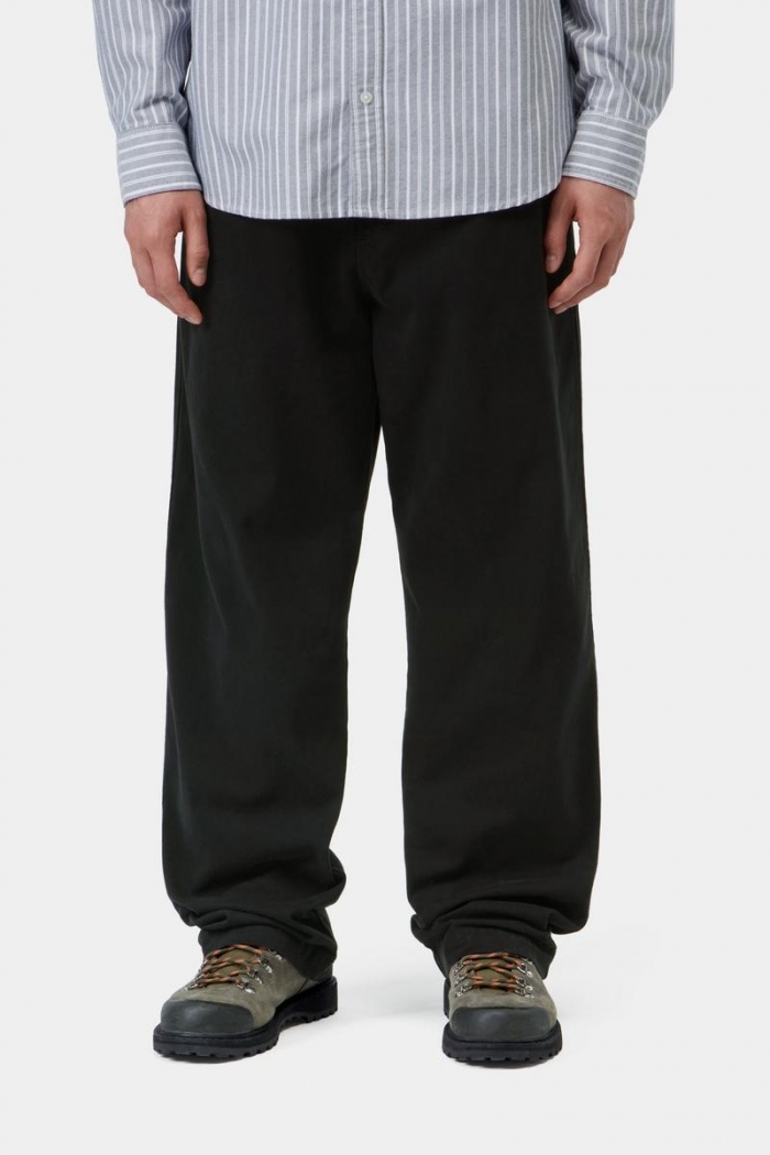 Carhartt Floyde Pant - Black, Garment dyed