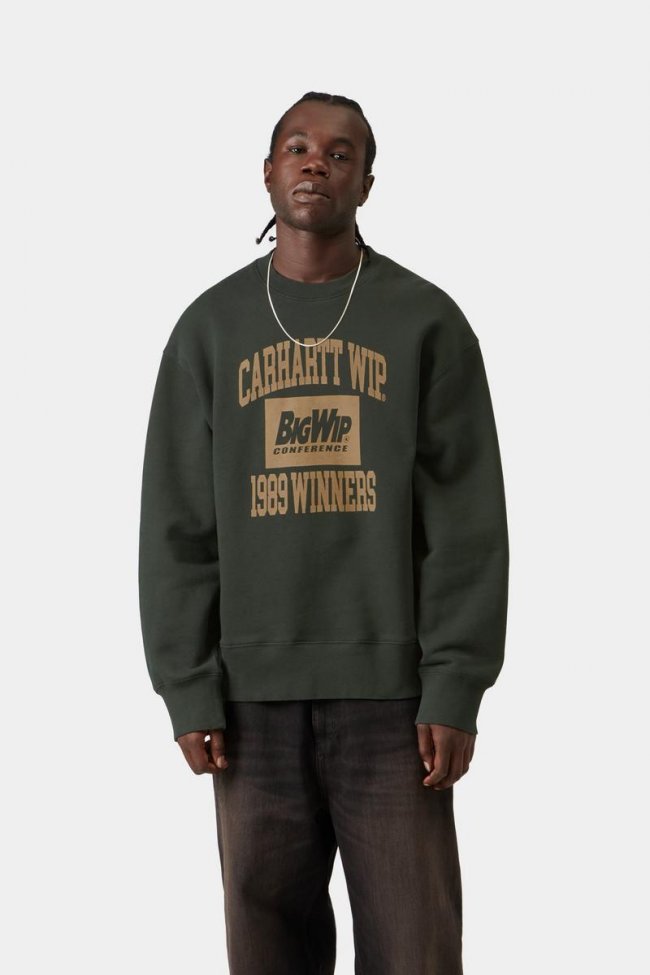 Carhartt 1989 Winners Sweatshirt - Raven, Heavy stone wash Carhartt 1989 Winners Sweatshirt - Raven, Heavy stone wash
