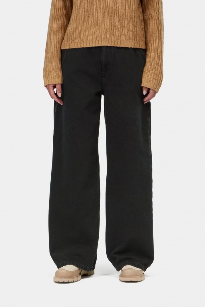 Carhartt Jens Pant - Black, Stone washed