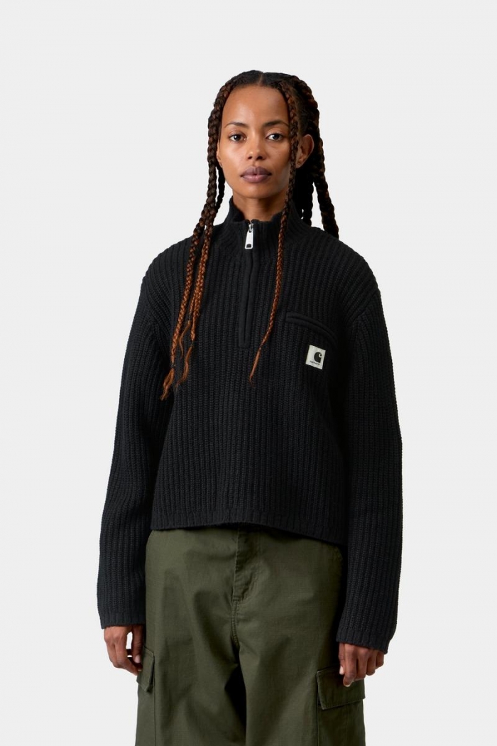 Carhartt Detroit Half Zip Sweater - Black
