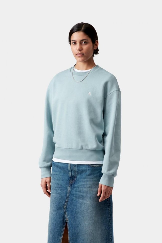 Carhartt Casey Sweatshirt - Tourmaline / Silver