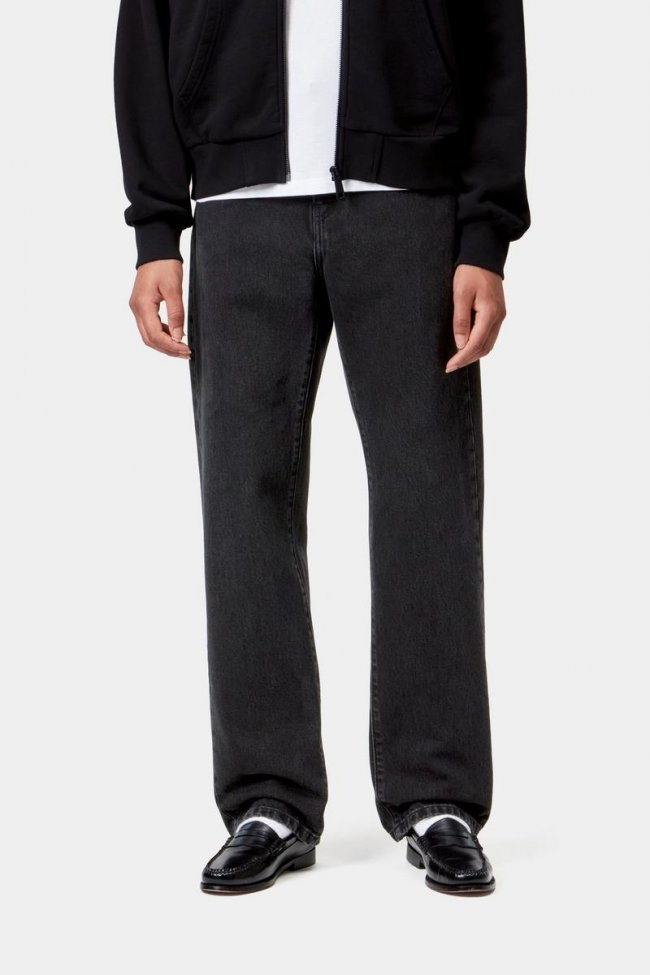 Carhartt Noxon Pant - Black, Stone washed