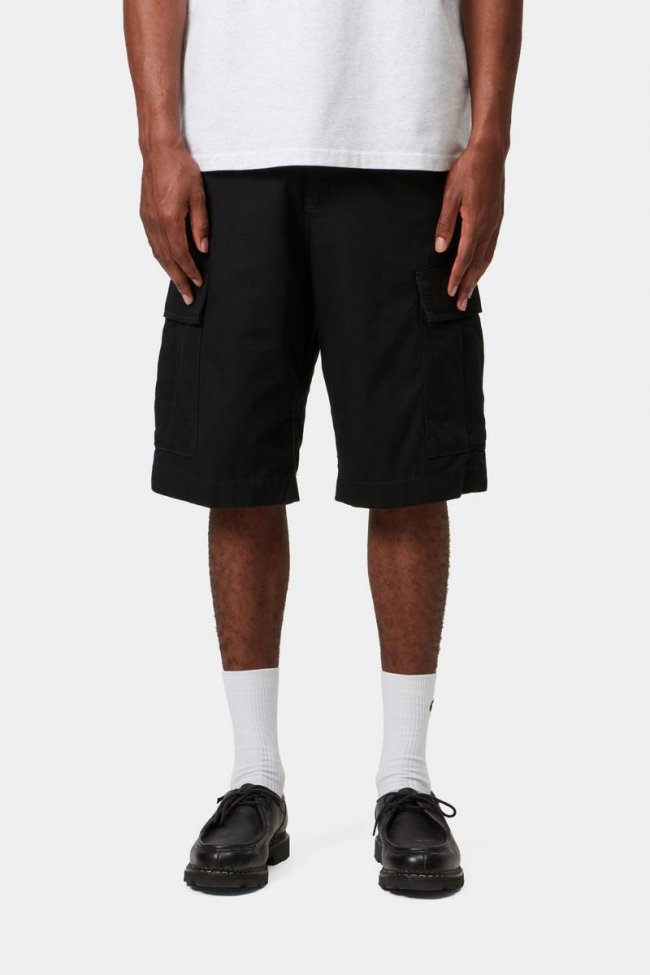 Carhartt Regular Cargo Short - Black, Rinsed