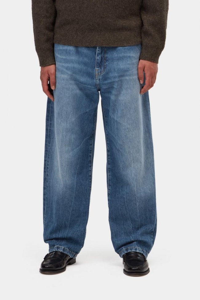Carhartt Landon Pant - Blue, Marble used wash