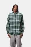 Carhartt L/S Fendrick Shirt - Fendrick Check, Deep Lagoon Carhartt L/S Fendrick Shirt - Fendrick Check, Deep Lagoon