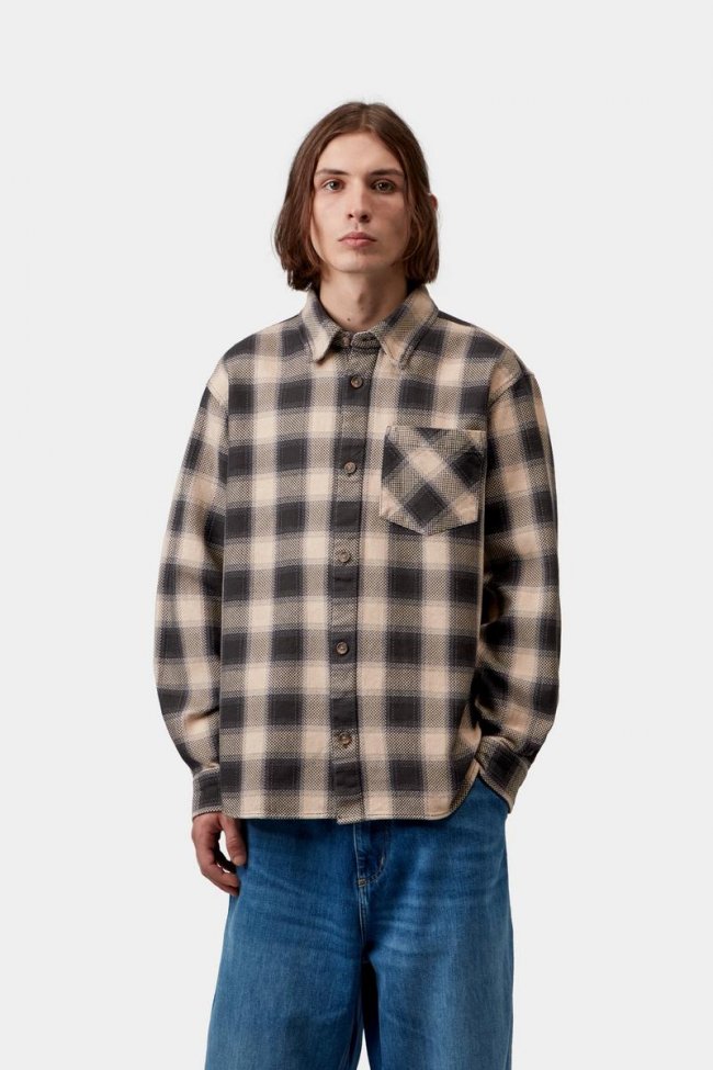 Carhartt L/S Dayne Shirt - Dayne Check, Shady Purple