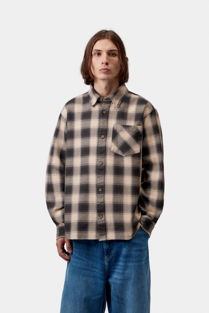 Carhartt L/S Dayne Shirt - Dayne Check, Shady Purple