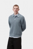 Carhartt L/S Miles Polo - Shady Blue Carhartt L/S Miles Polo - Shady Blue