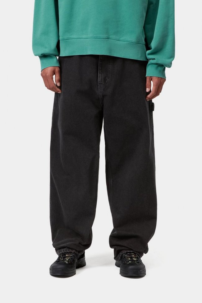 Carhartt Belmont Pant - Black, Stone washed